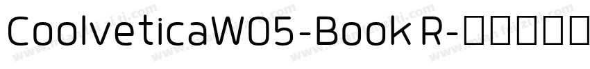 CoolveticaW05-Book R字体转换
